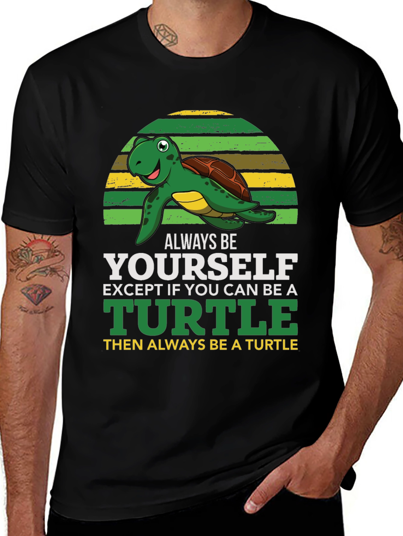 Turtle Graphic T-Shirt - Always Be Yourself