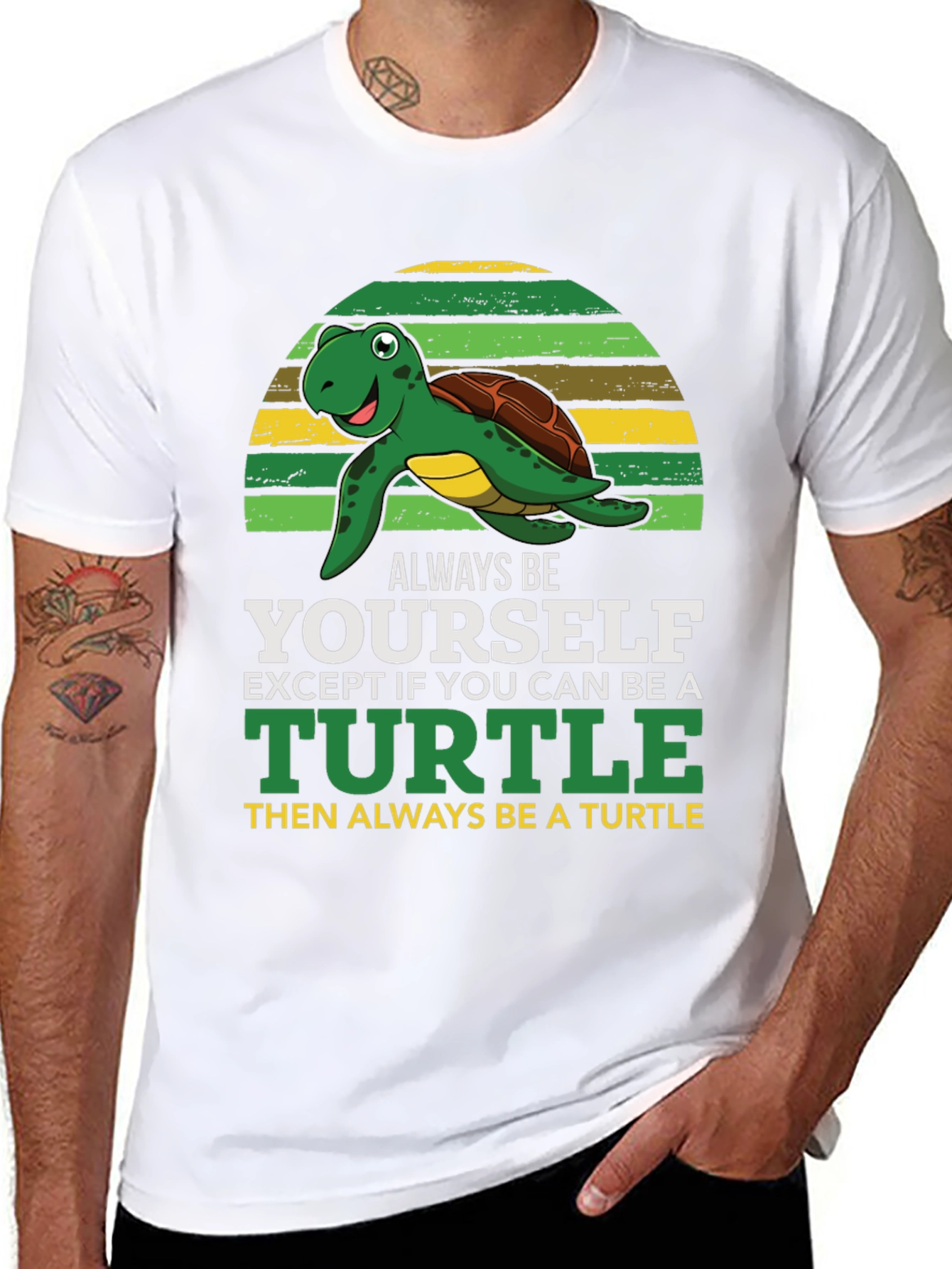 Turtle Graphic T-Shirt - Always Be Yourself
