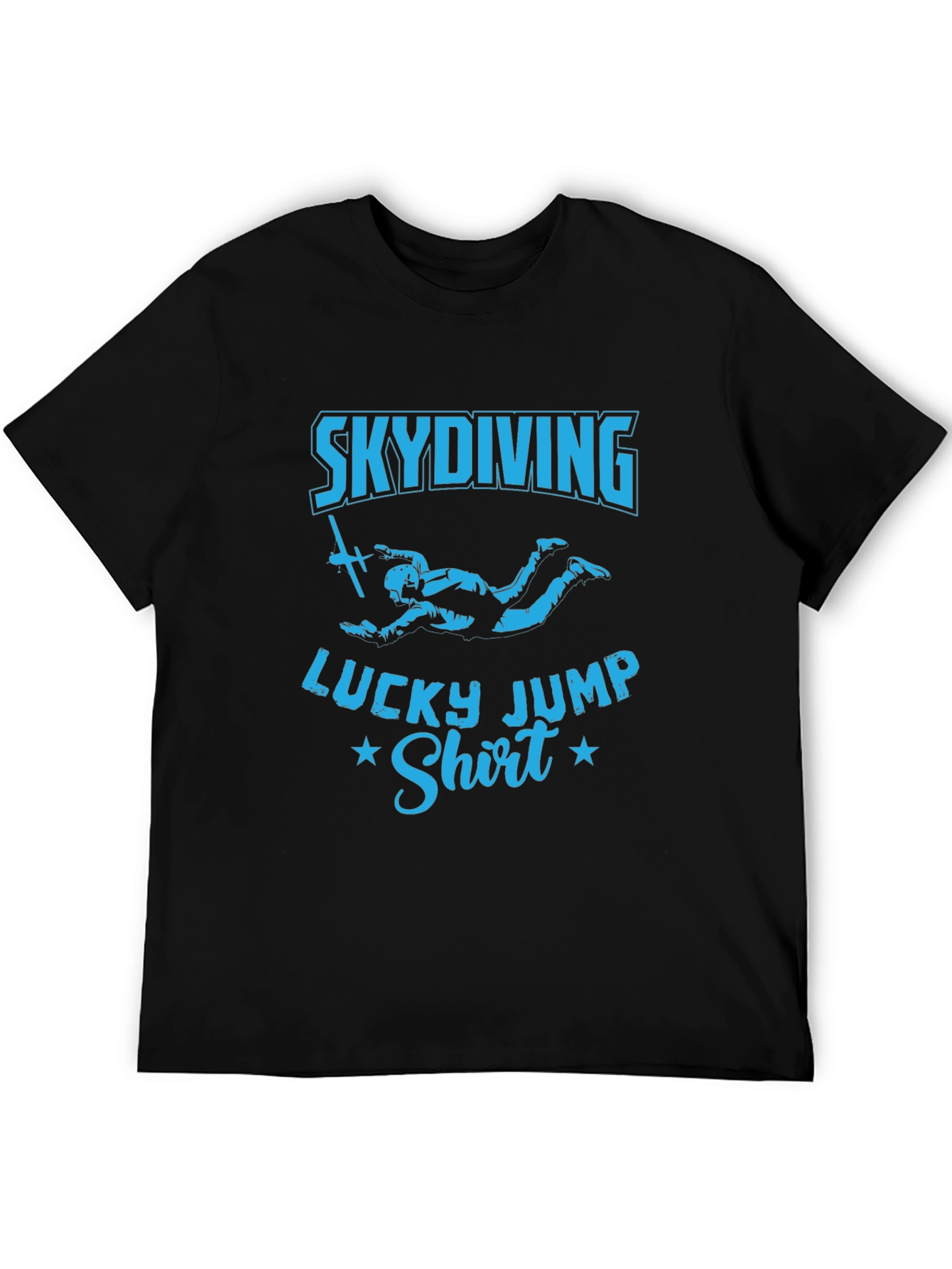 Skydiving Lucky Jump Shirt - Black Tee