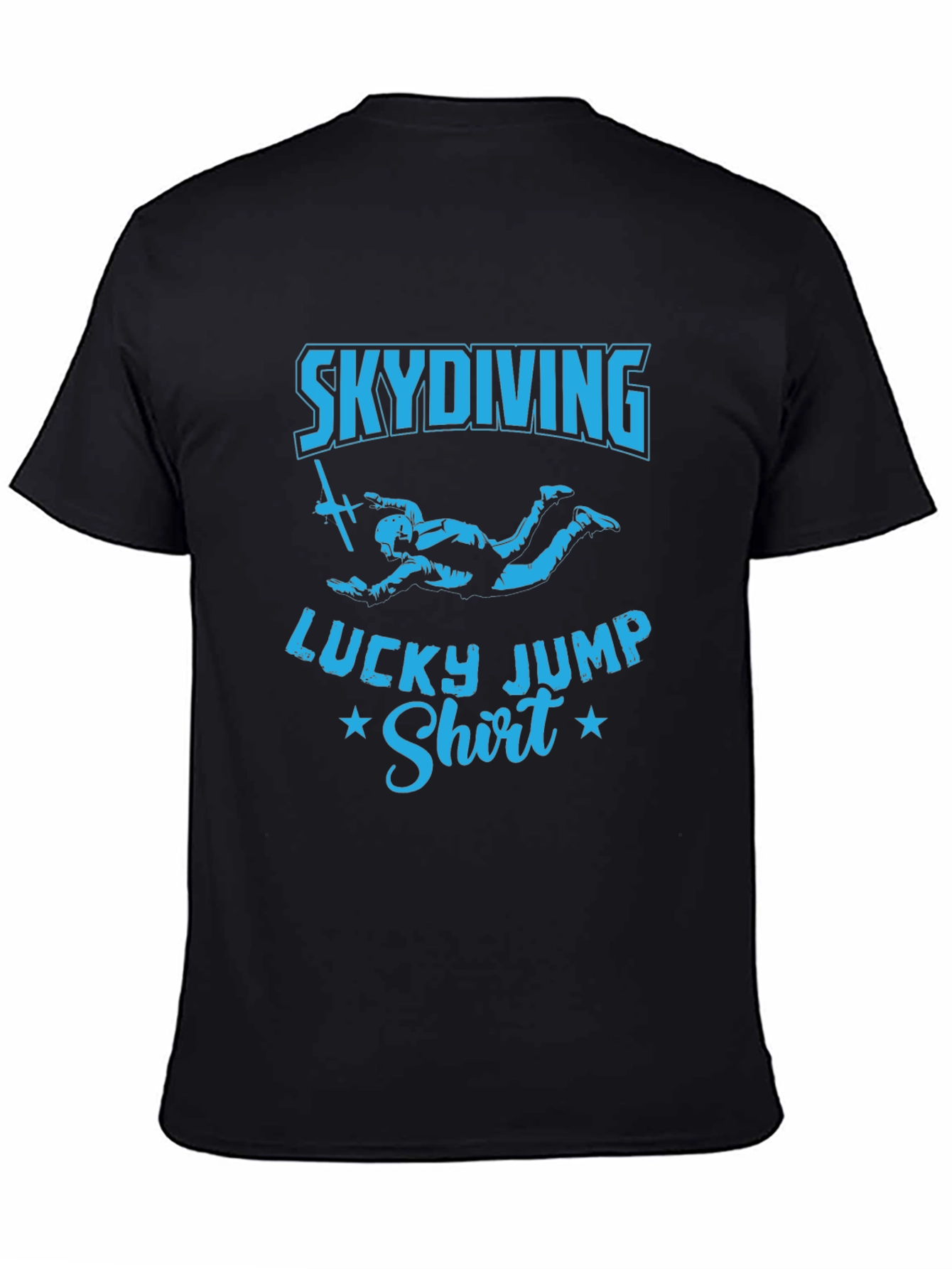 Skydiving Lucky Jump Shirt - Black Tee