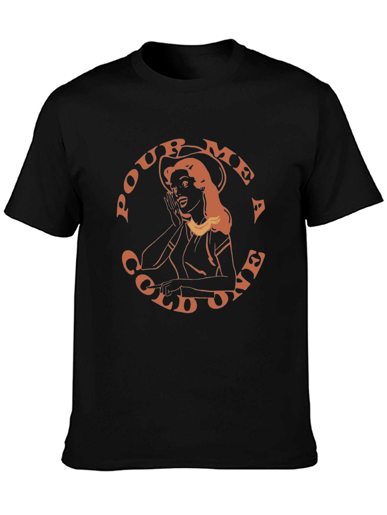 Retro Pour Me a Cold One Graphic T-Shirt