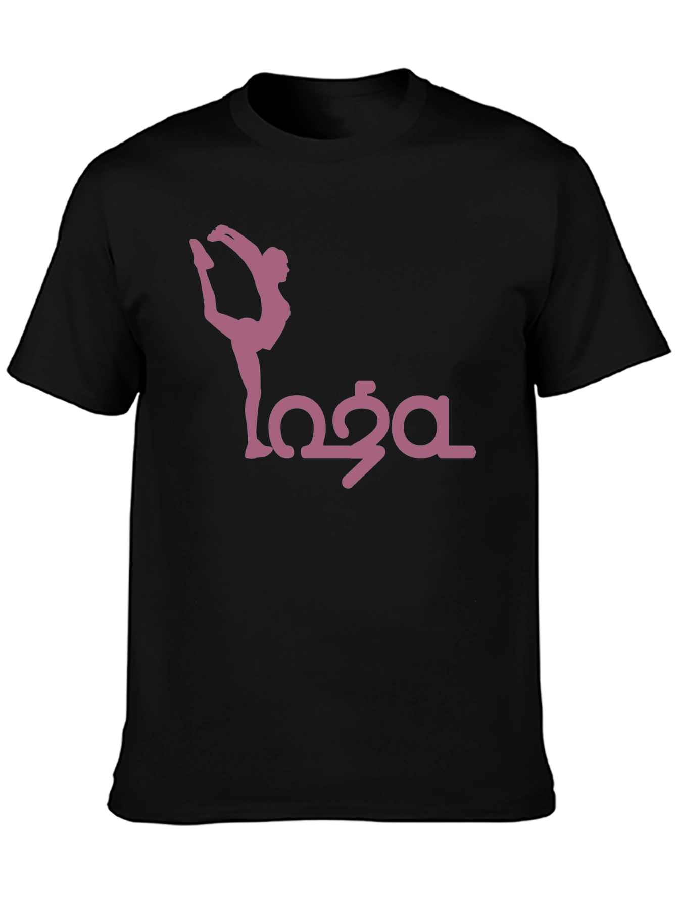 Yoga Pose Graphic Tee - Black