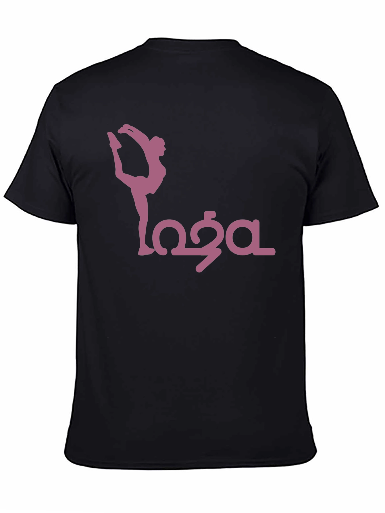 Yoga Pose Graphic Tee - Black