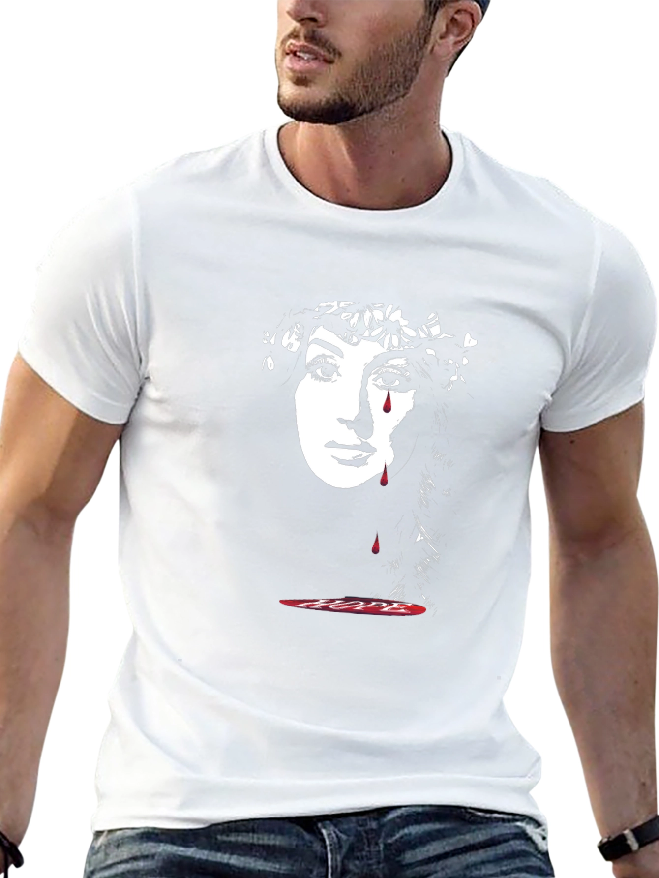 Tearful Hope Graphic Tee - Black