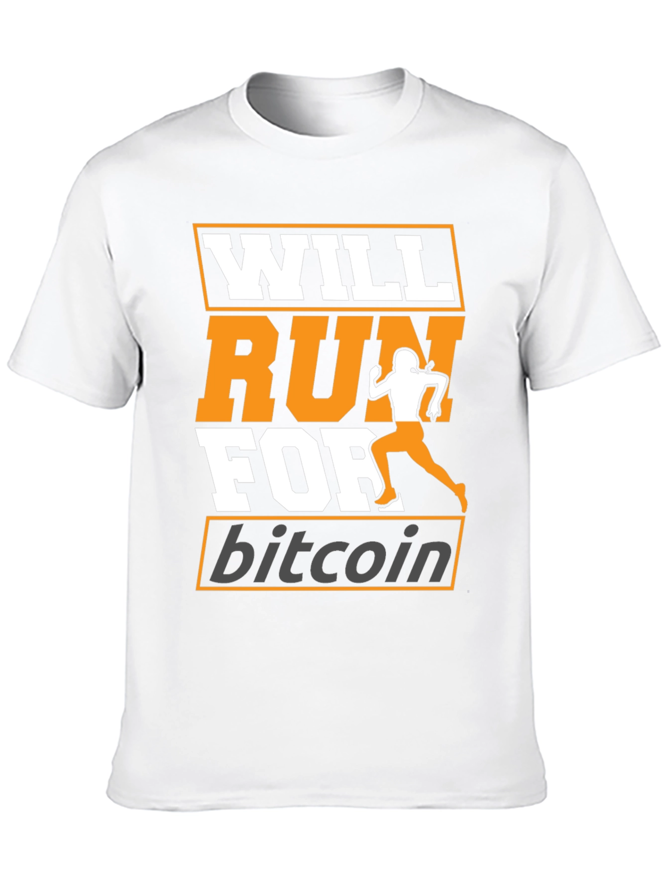 Will Run For Bitcoin - Crypto T-Shirt
