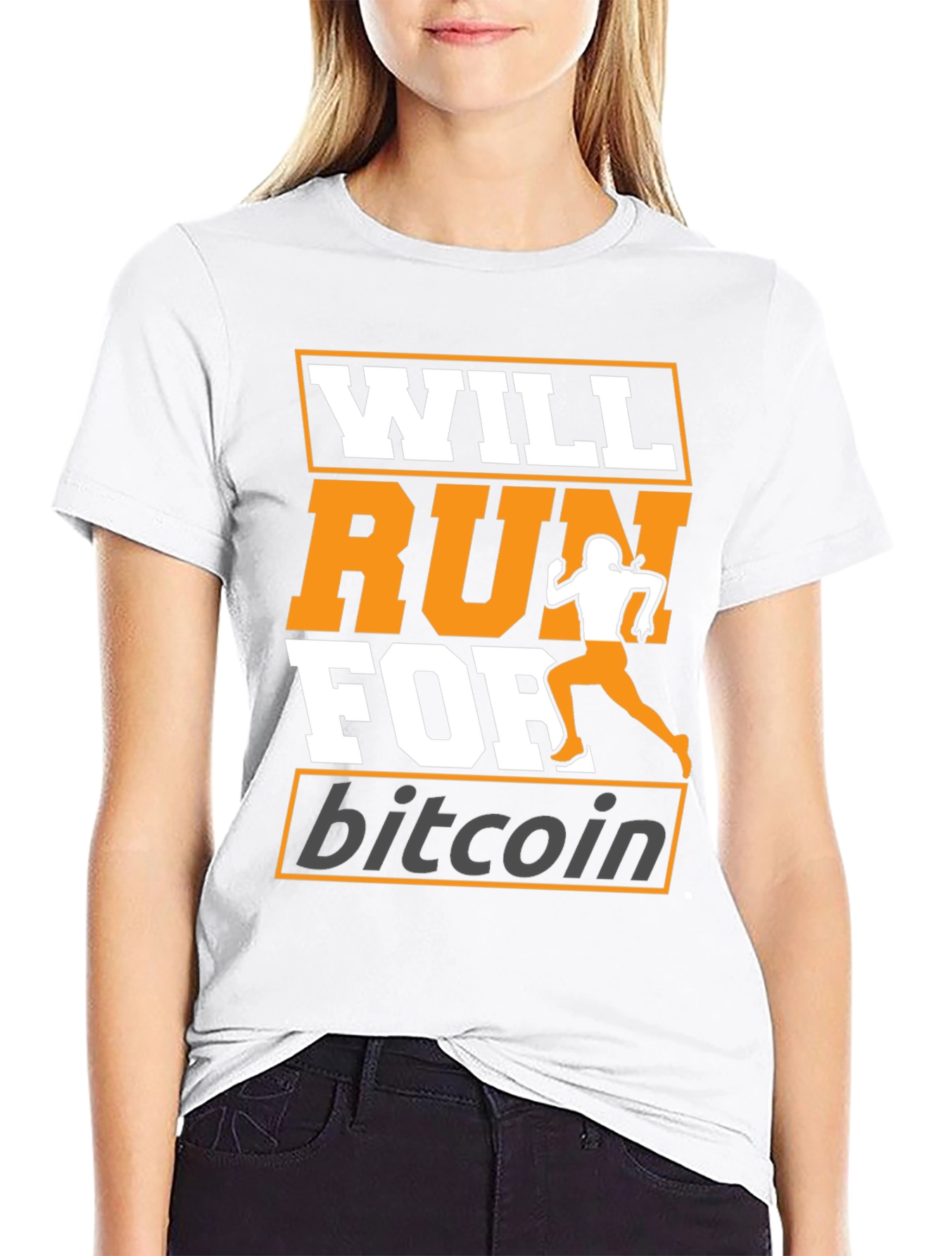 Will Run For Bitcoin - Crypto T-Shirt