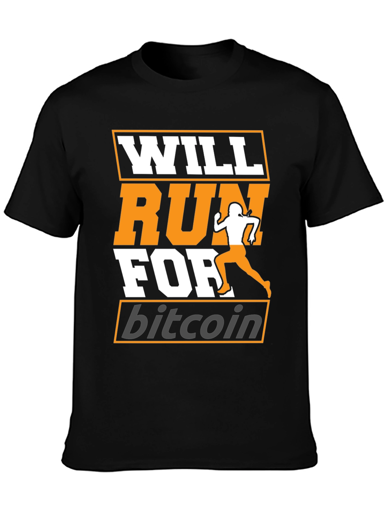 Will Run For Bitcoin - Crypto T-Shirt