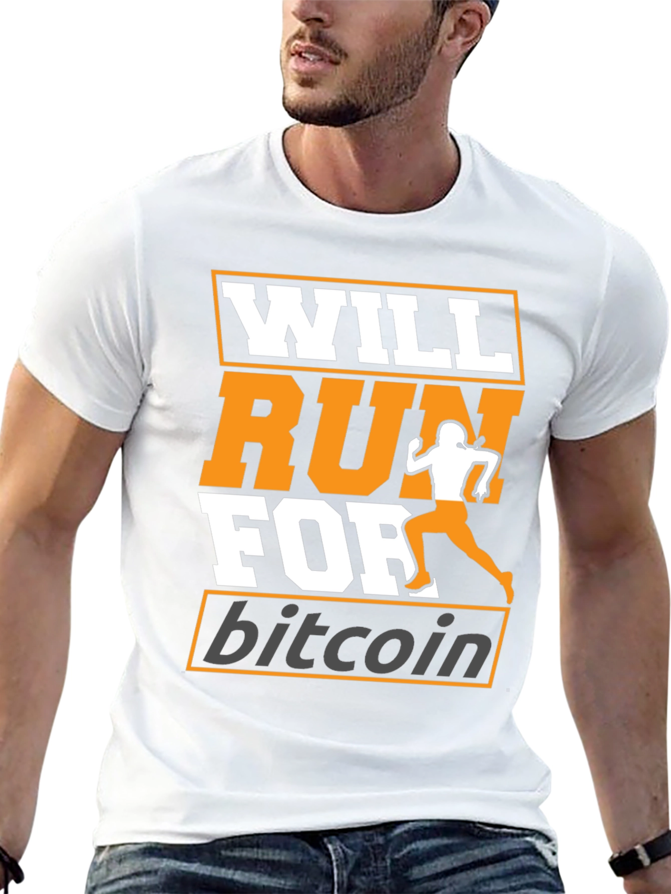 Will Run For Bitcoin - Crypto T-Shirt