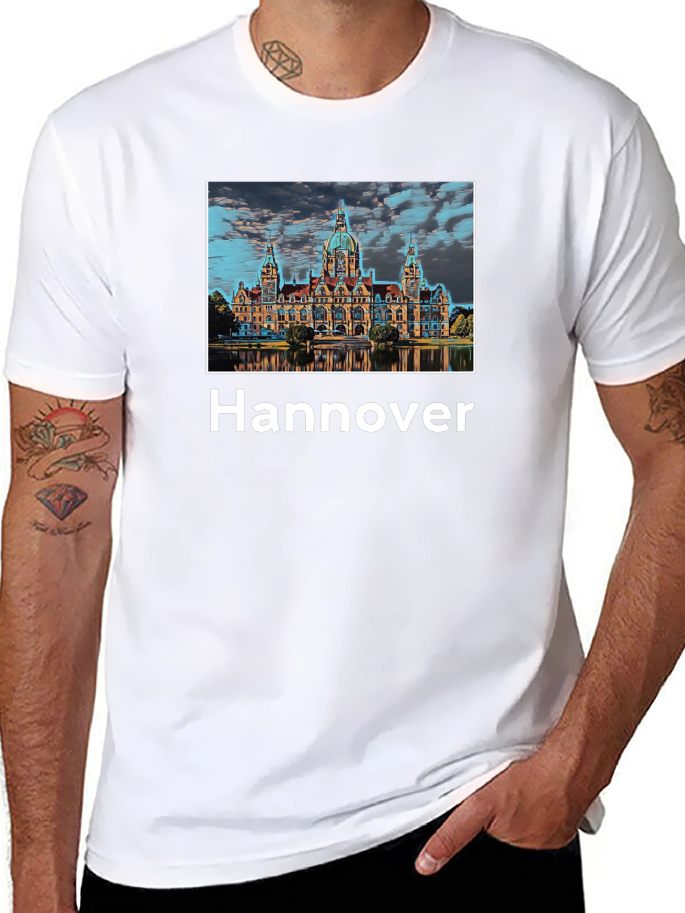 Hannover Germany T-Shirt - Landmark Cityscape