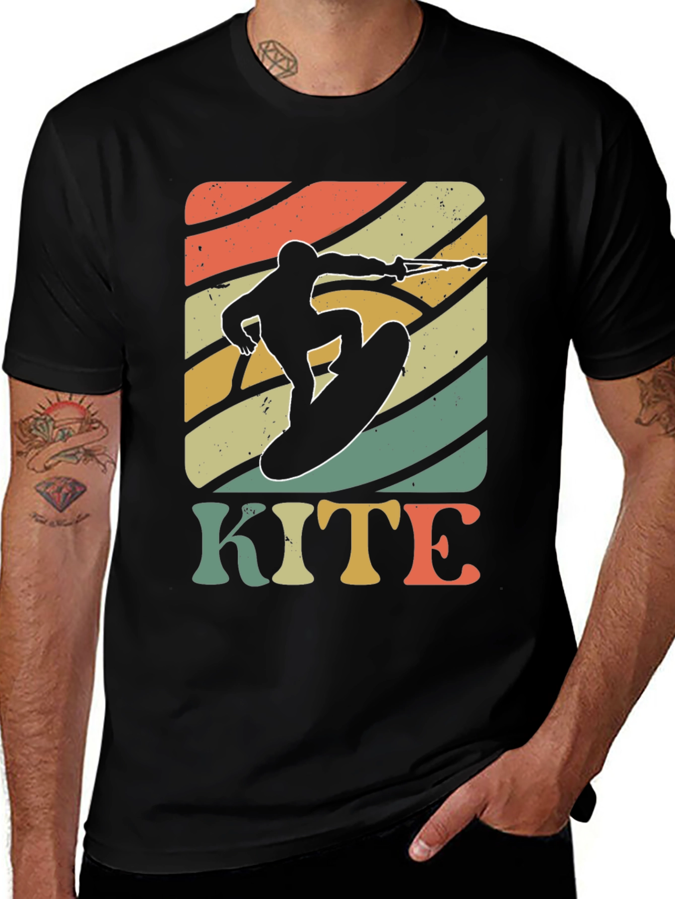 Retro Kite Surfing T-Shirt
