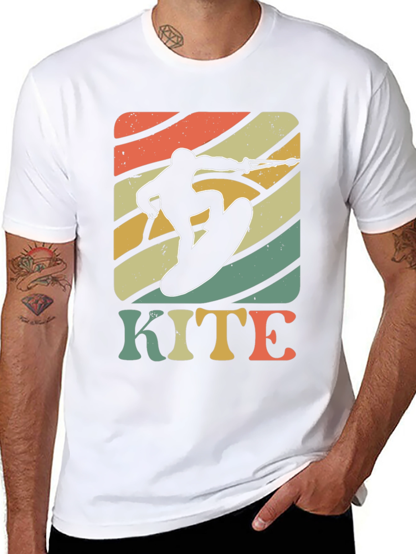 Retro Kite Surfing T-Shirt