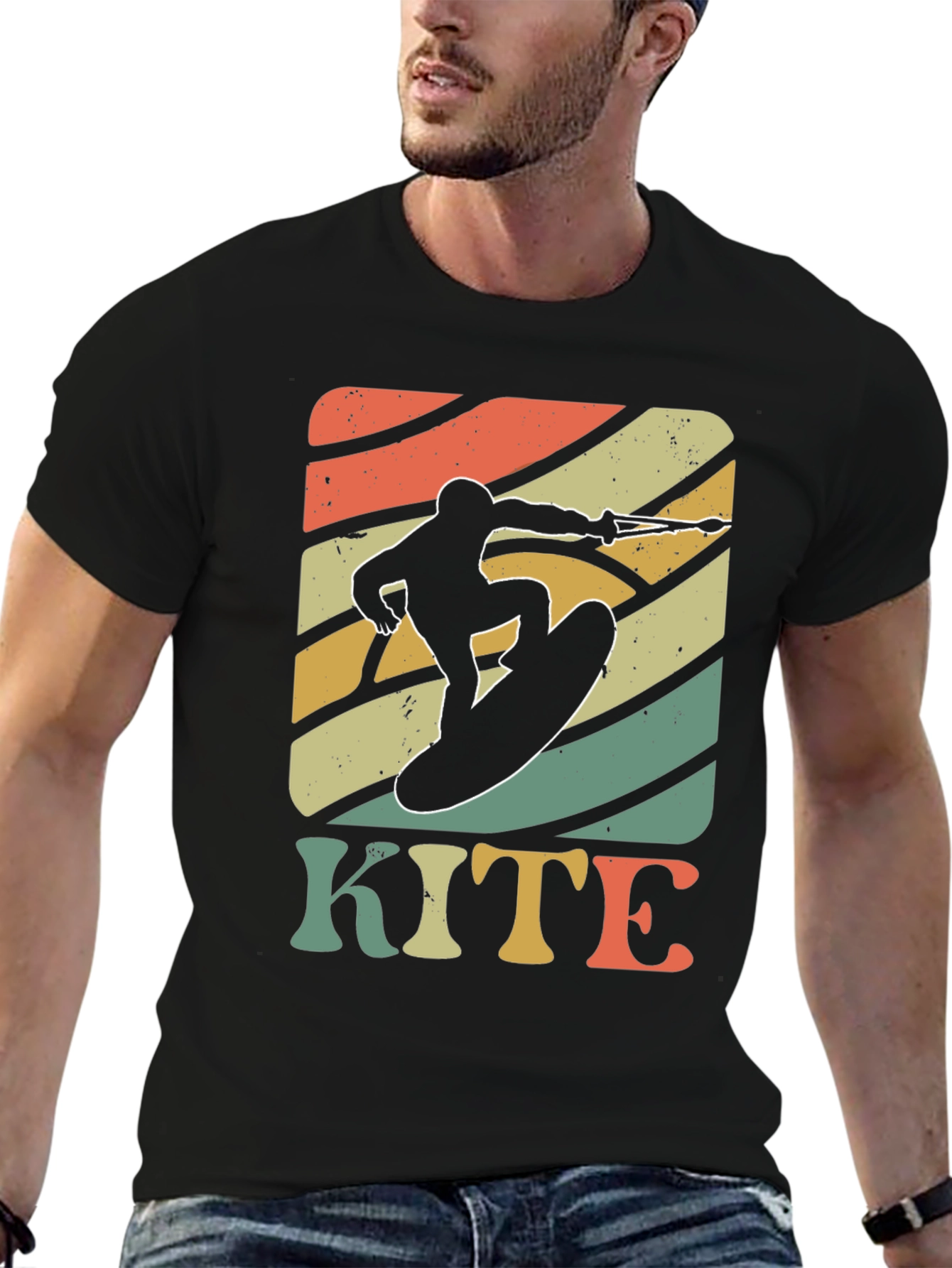 Retro Kite Surfing T-Shirt