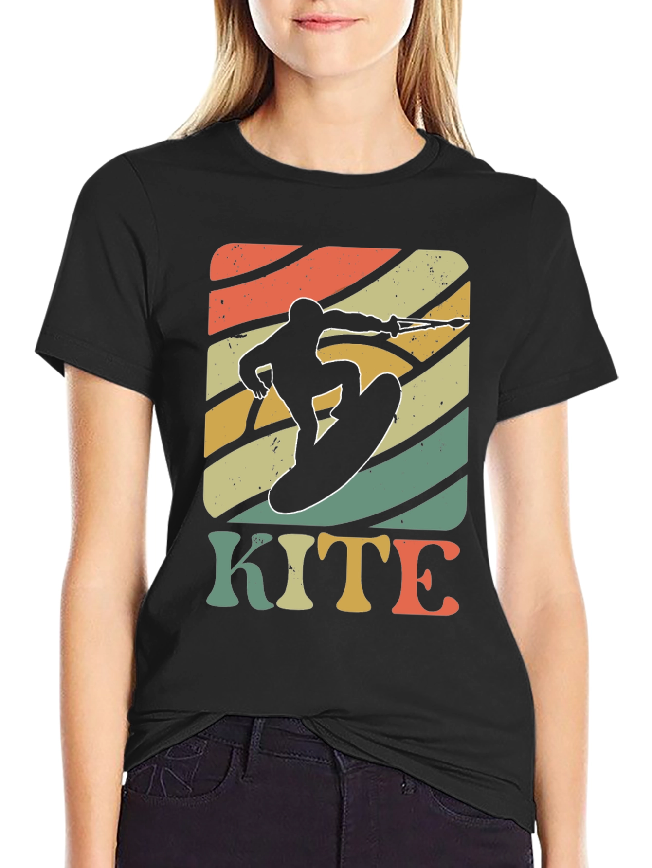 Retro Kite Surfing T-Shirt