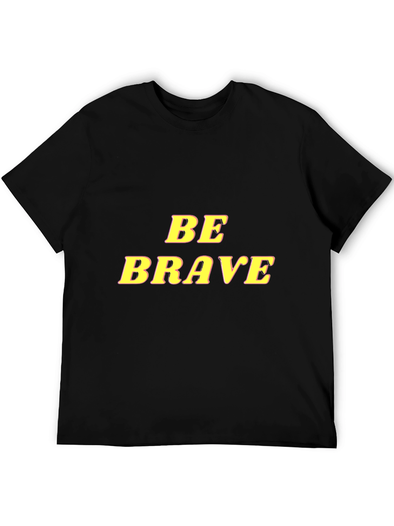 Be Brave Graphic Tee - Mens Black T-Shirt