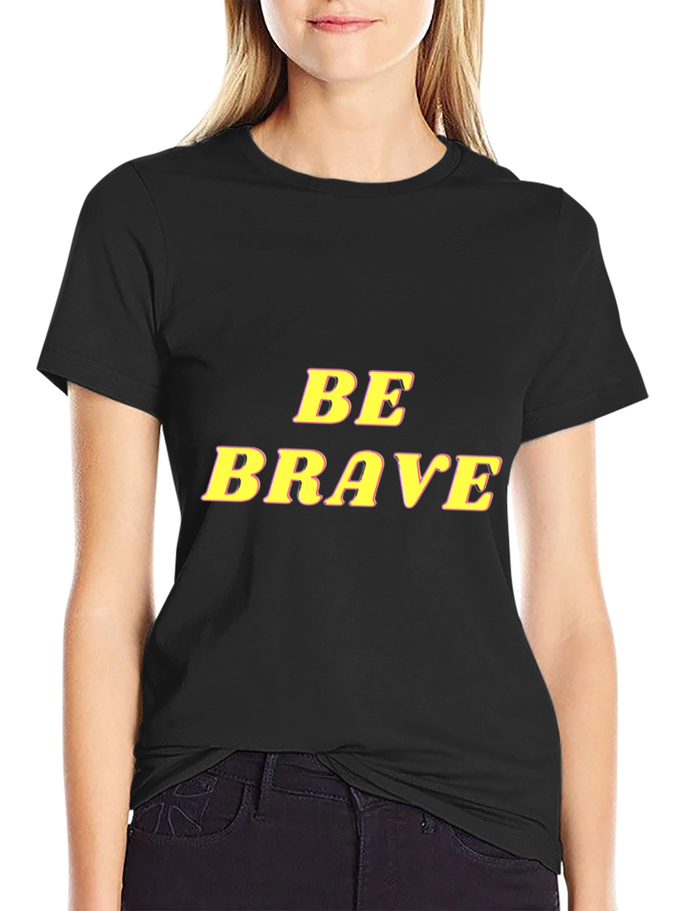 Be Brave Graphic Tee - Mens Black T-Shirt