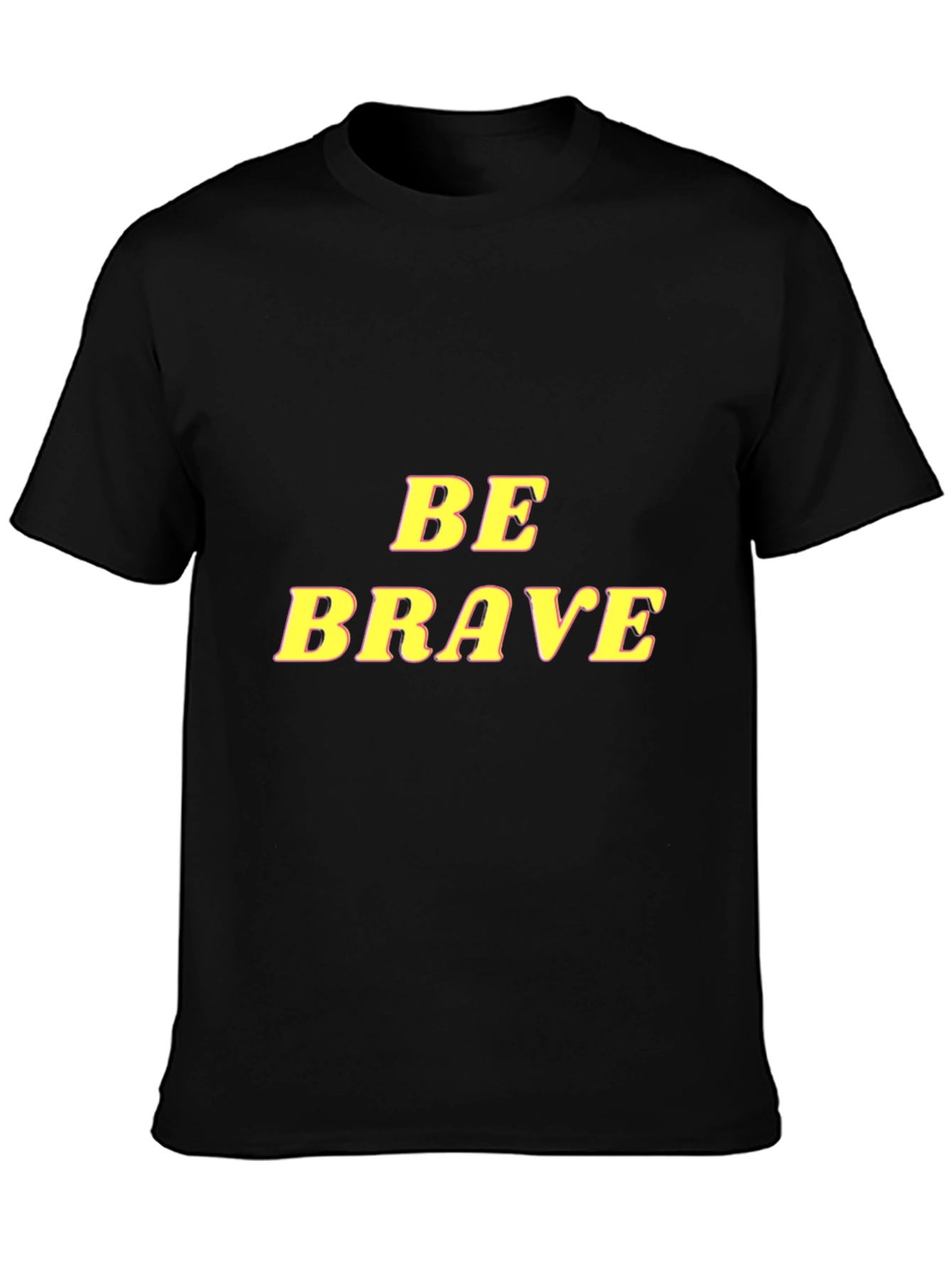 Be Brave Graphic Tee - Mens Black T-Shirt
