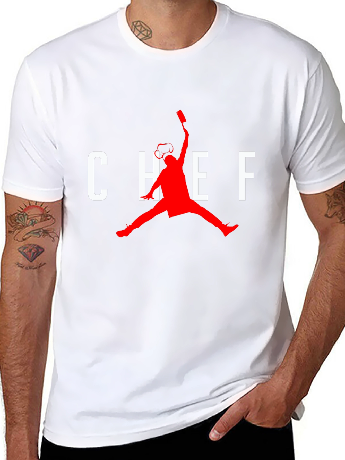 Chef Inspired Graphic T-Shirt - Black