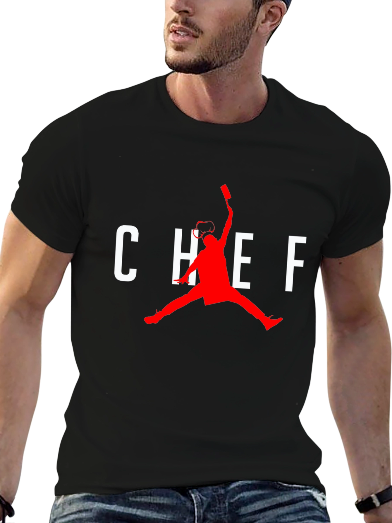 Chef Inspired Graphic T-Shirt - Black