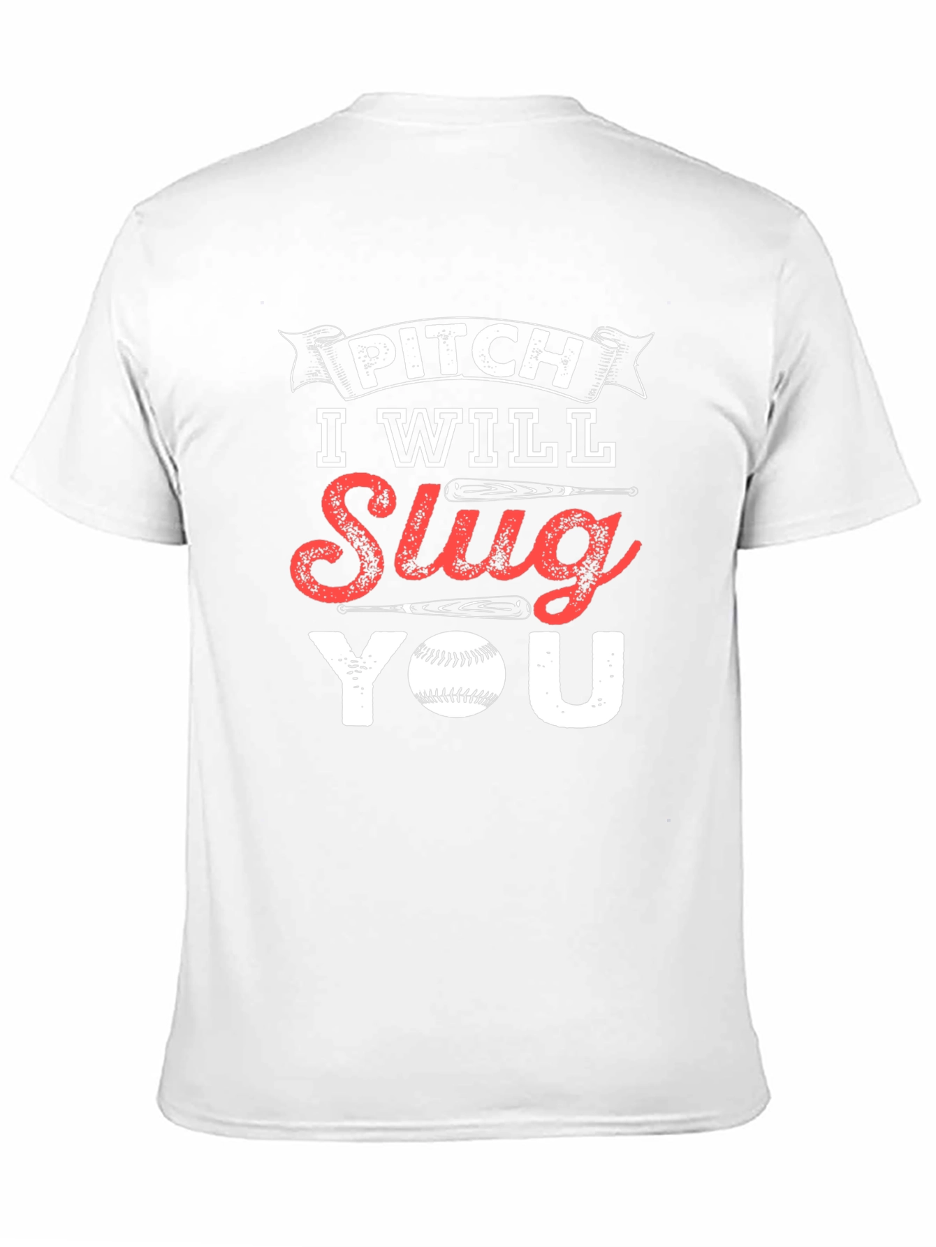 Pitch I Will Slug You Baseball T-Shirt