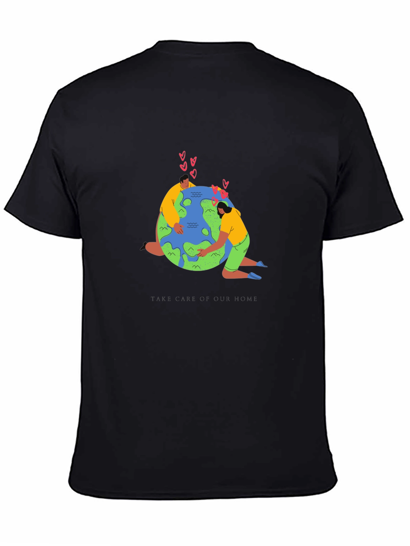Love Our Earth Graphic Tee - Black Cotton