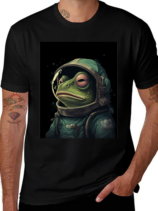 Frog Astronaut Graphic T-Shirt