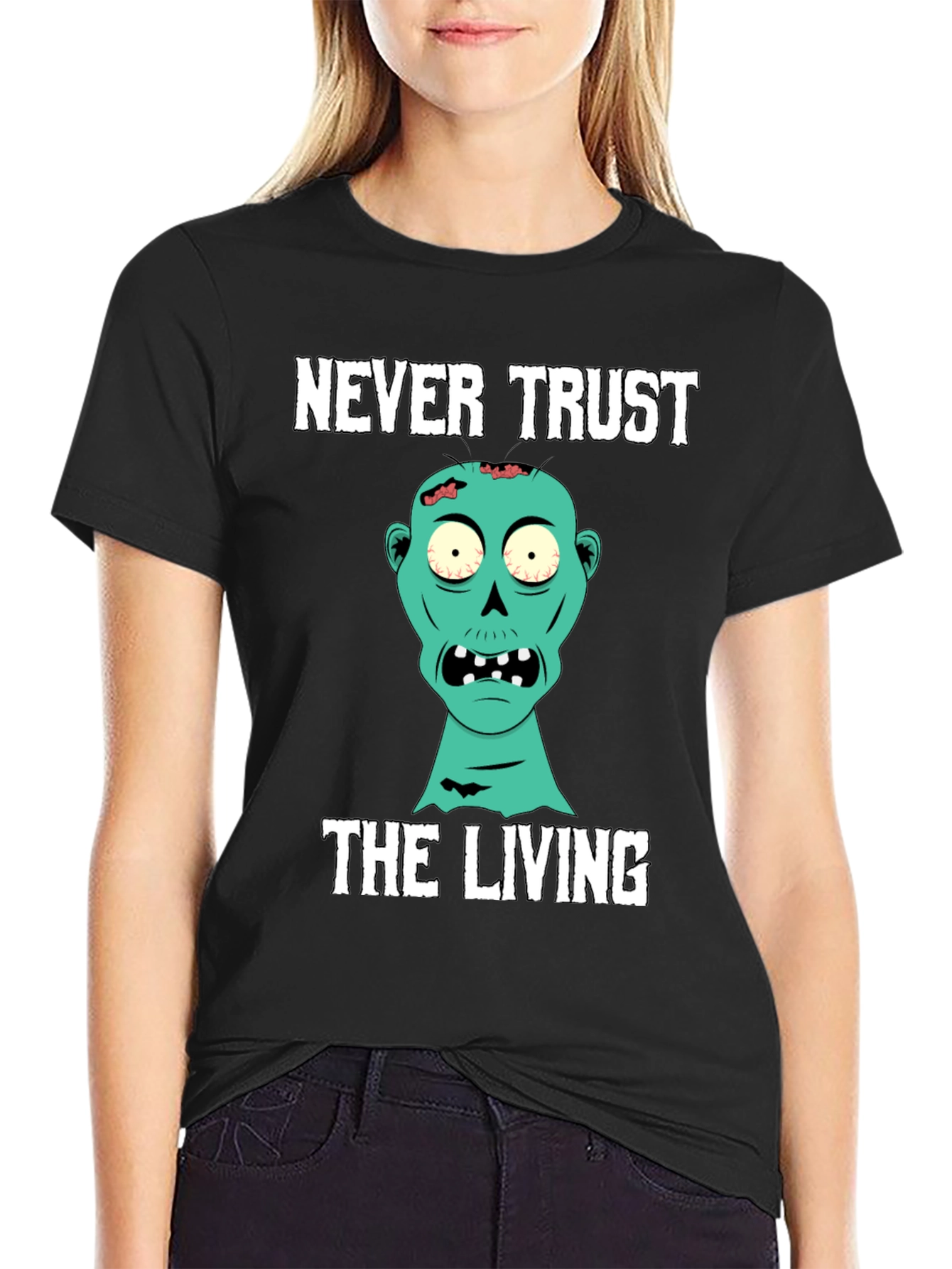 Never Trust the Living Zombie T-Shirt