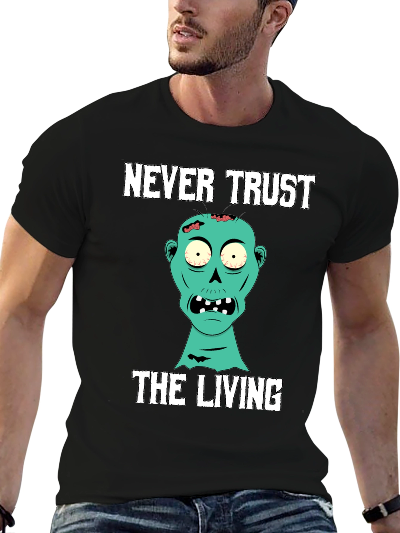 Never Trust the Living Zombie T-Shirt