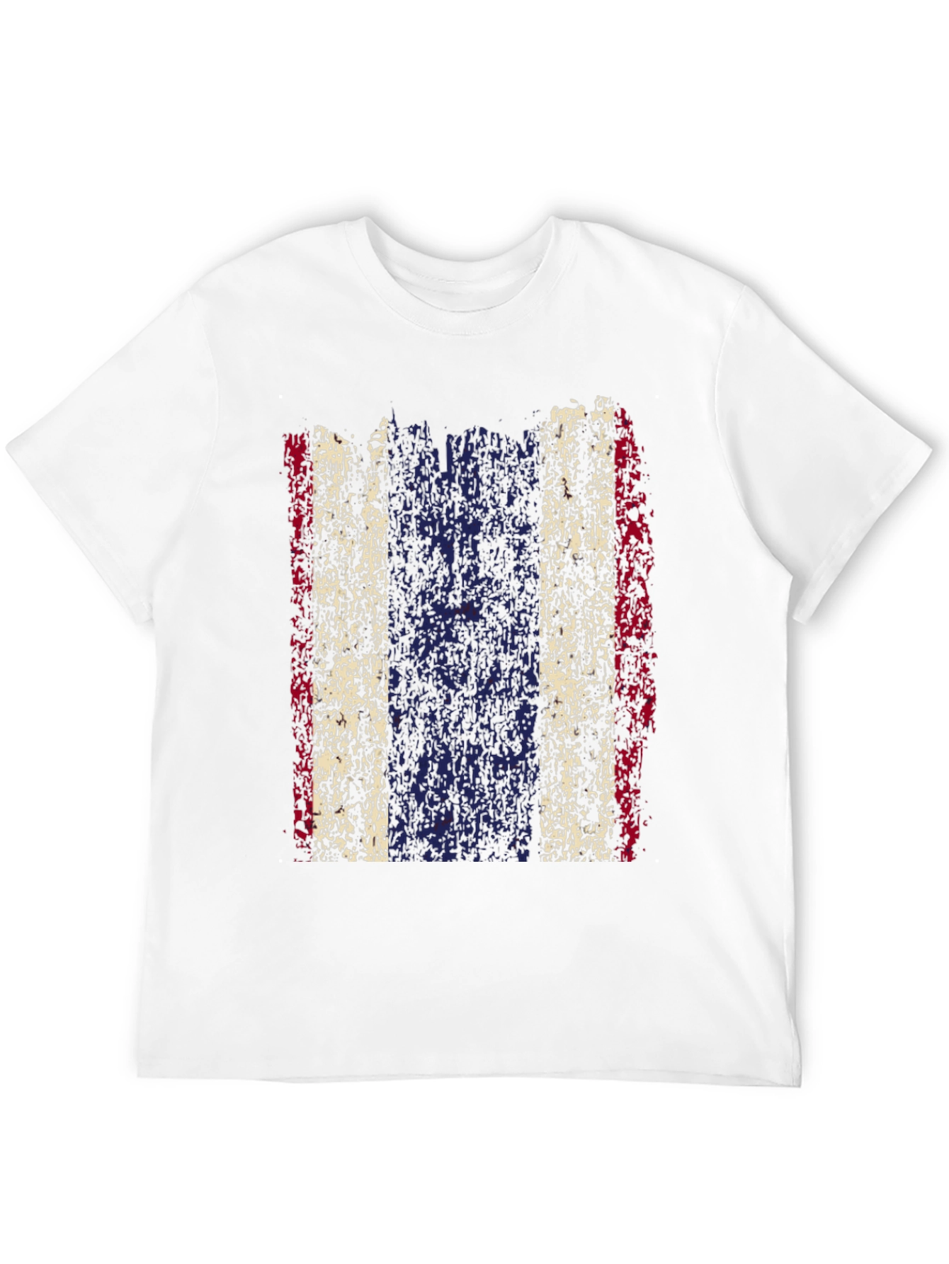Distressed Thailand Flag Graphic Tee - Black Cotton T-Shirt