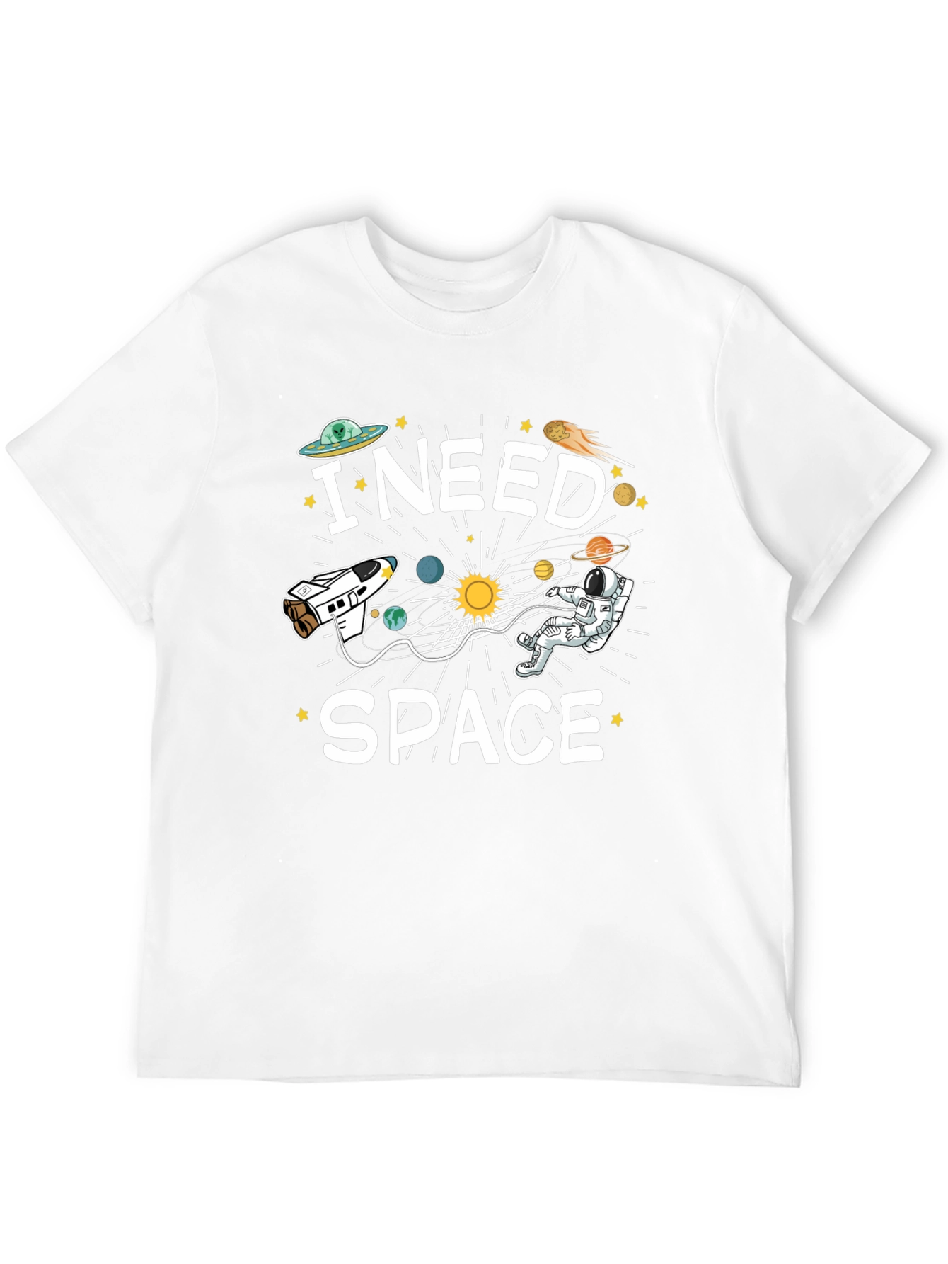 I Need Space T-Shirt Funny Astronaut Design