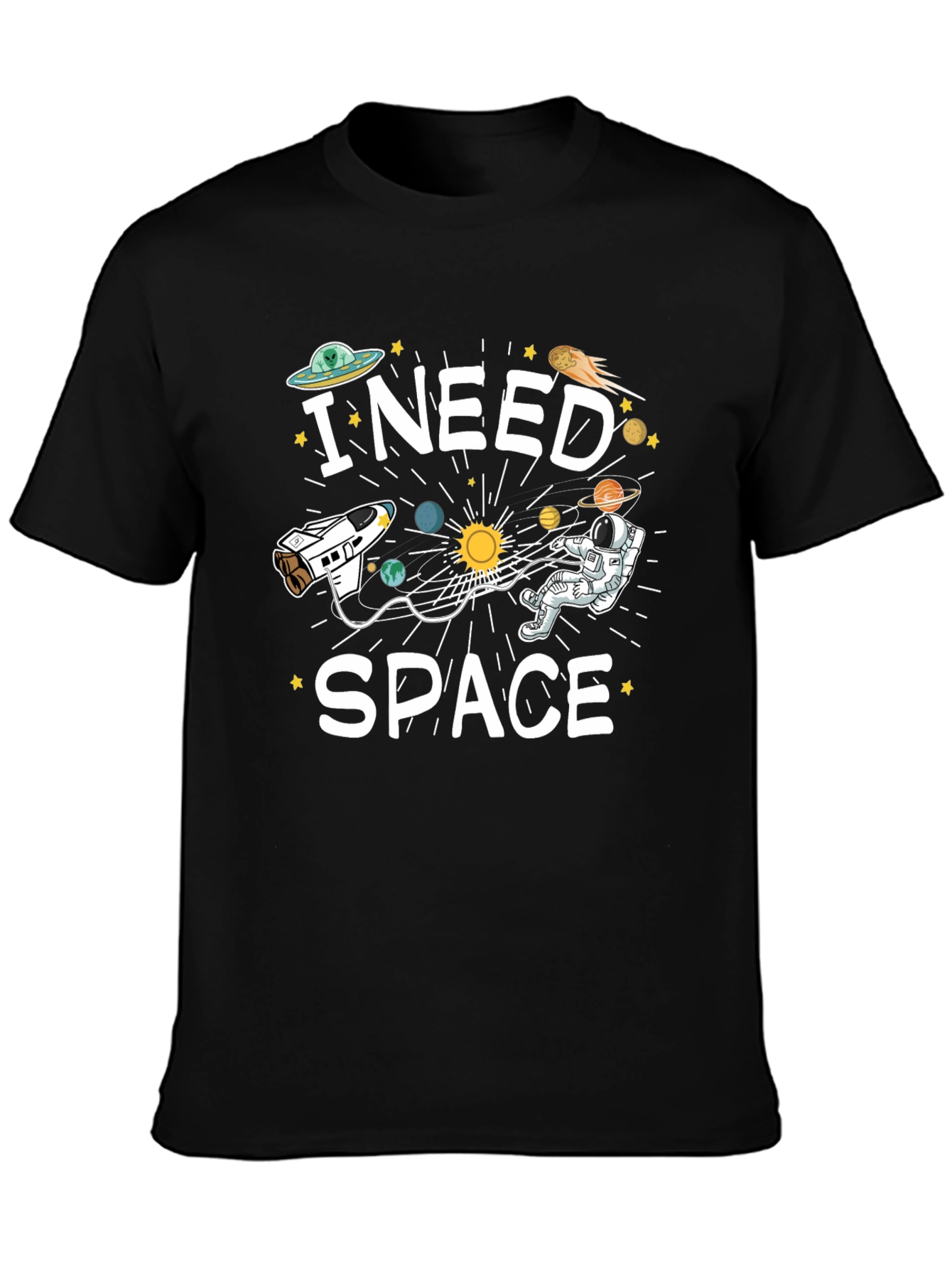 I Need Space T-Shirt Funny Astronaut Design