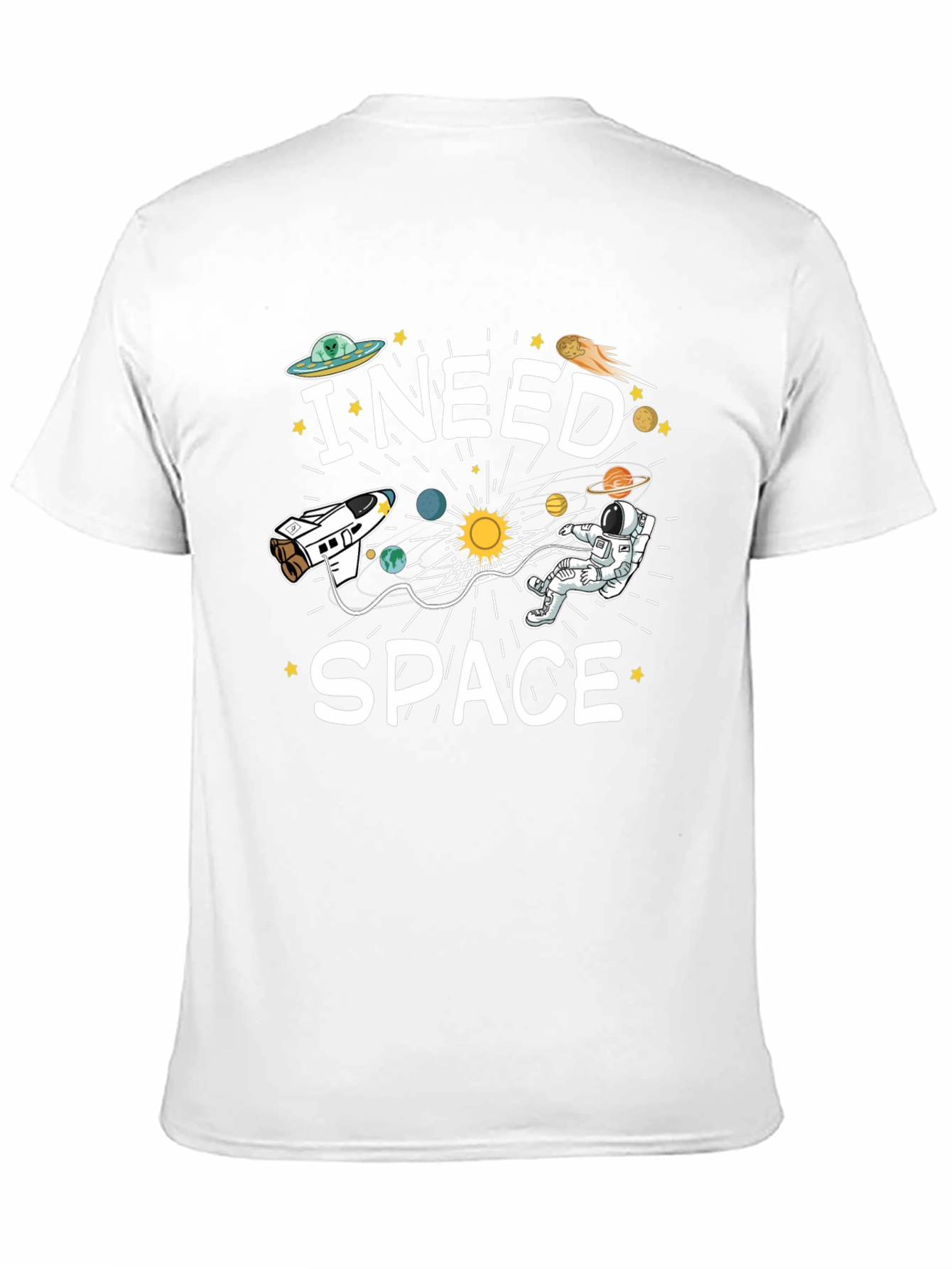 I Need Space T-Shirt Funny Astronaut Design