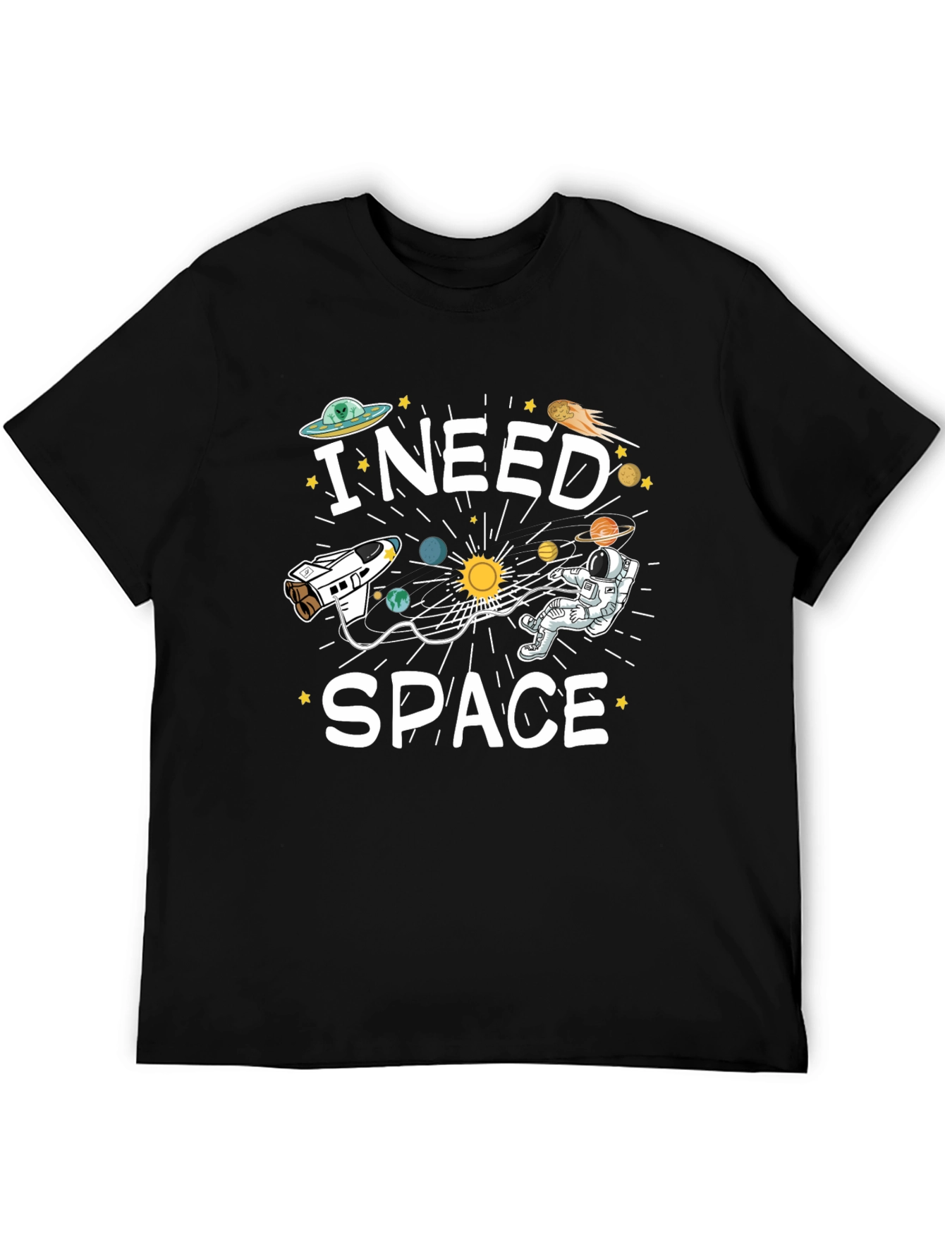 I Need Space T-Shirt Funny Astronaut Design