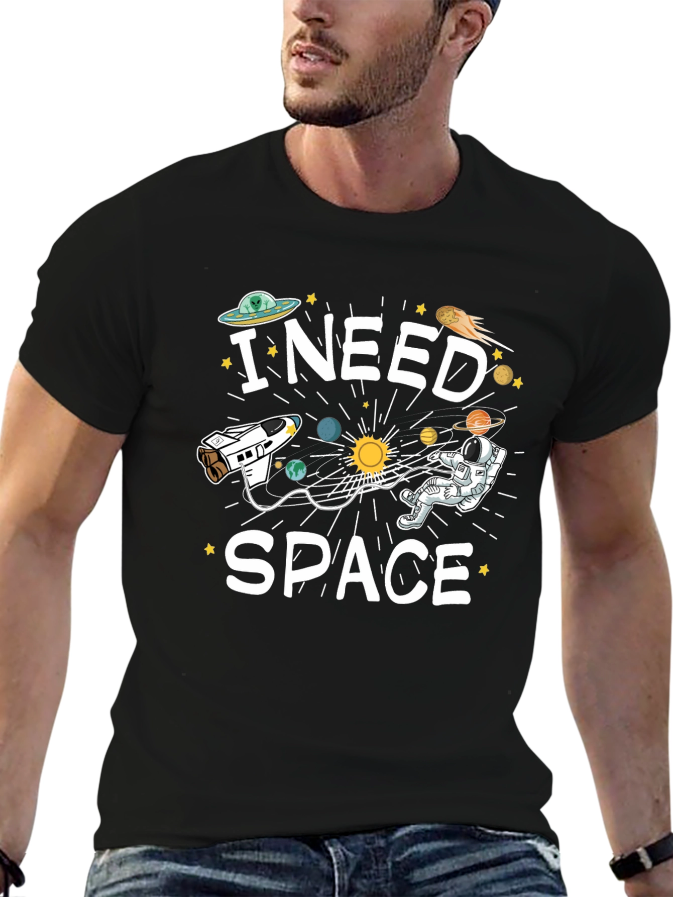 I Need Space T-Shirt Funny Astronaut Design