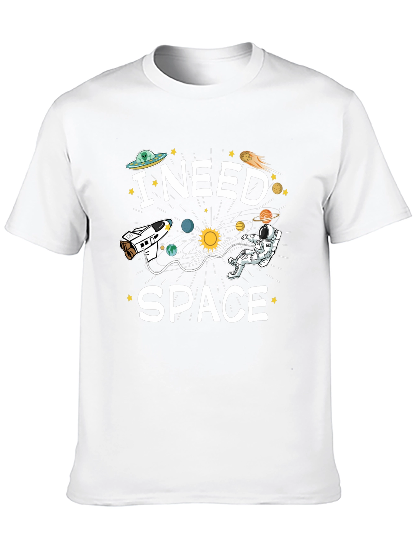 I Need Space T-Shirt Funny Astronaut Design