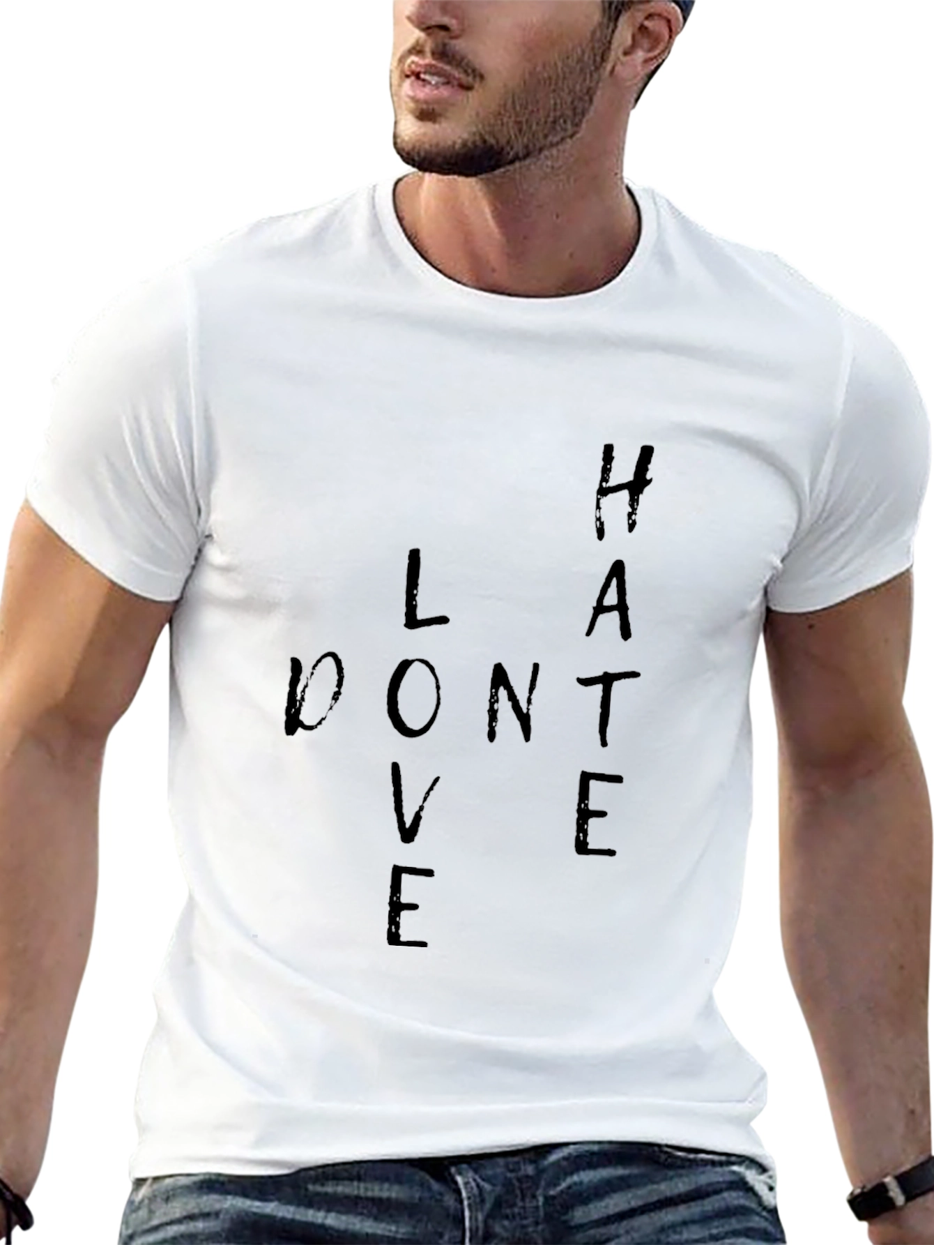 Love Dont Hate Graphic T-Shirt