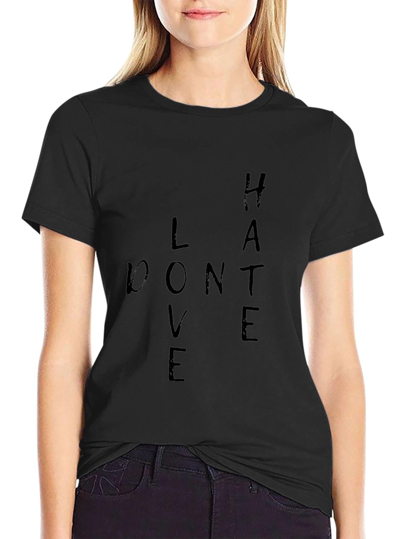 Love Dont Hate Graphic T-Shirt