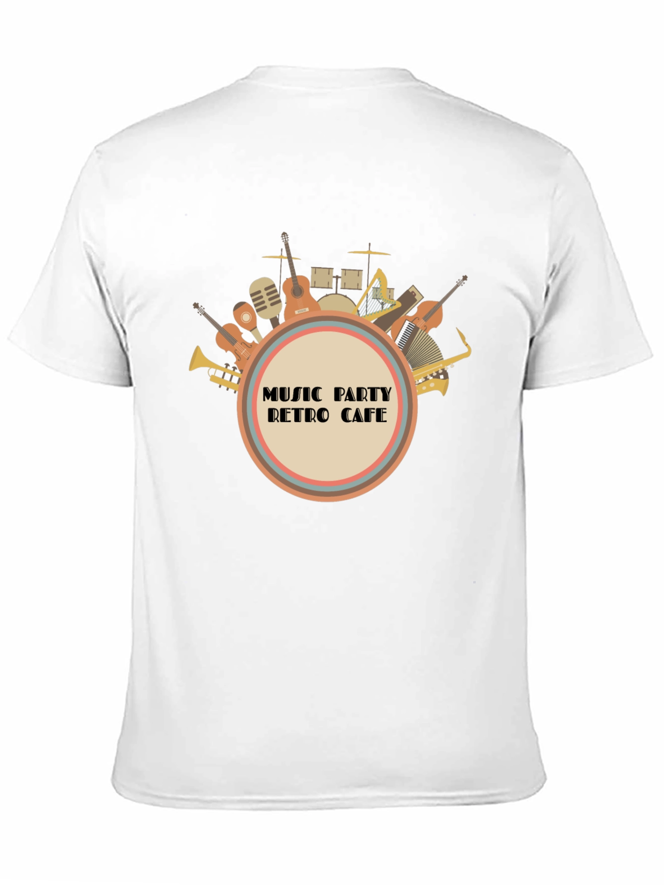 Music Party Retro Cafe Graphic Tee