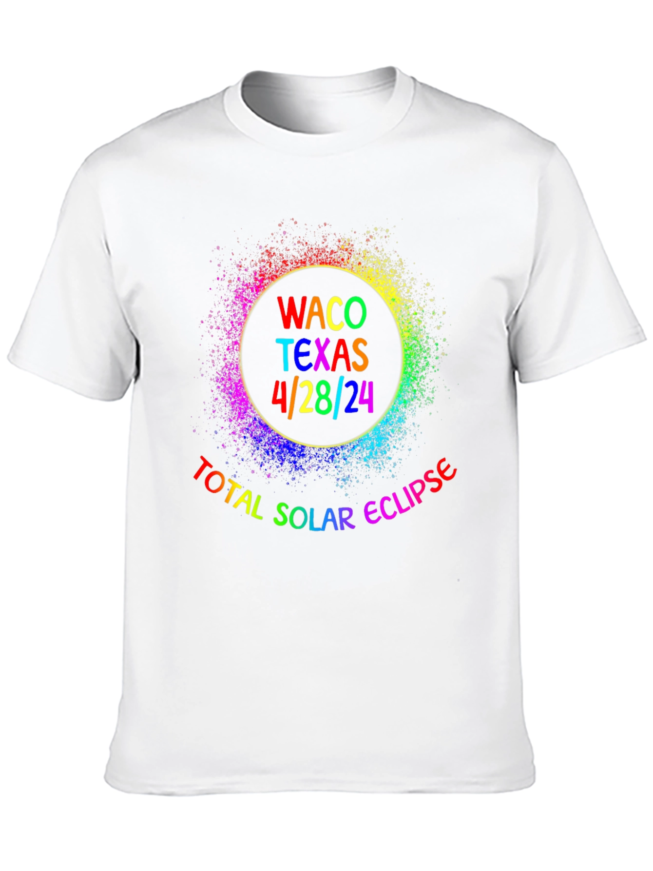 Total Solar Eclipse Waco Texas 4/28/24 Black T-Shirt