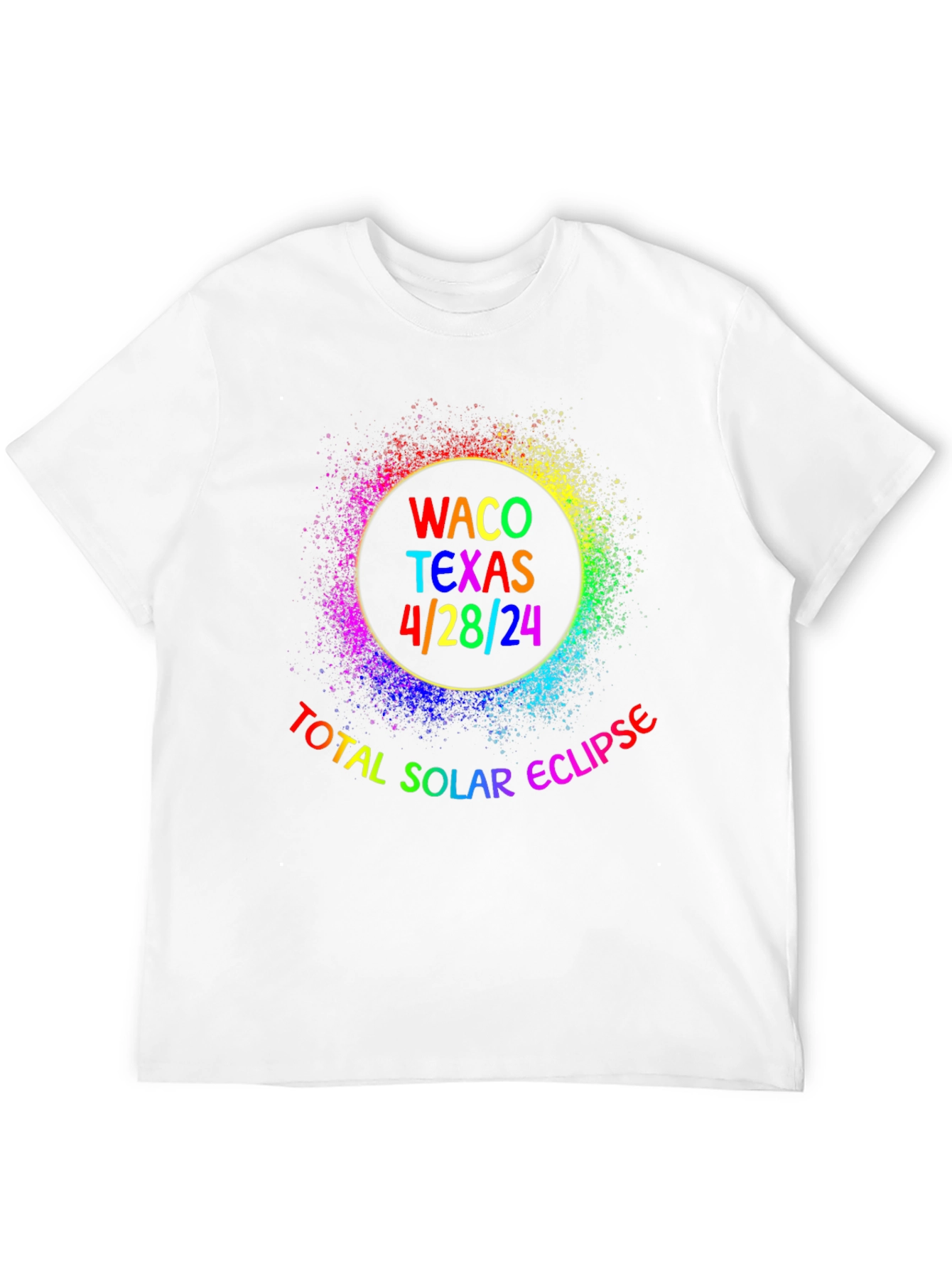 Total Solar Eclipse Waco Texas 4/28/24 Black T-Shirt
