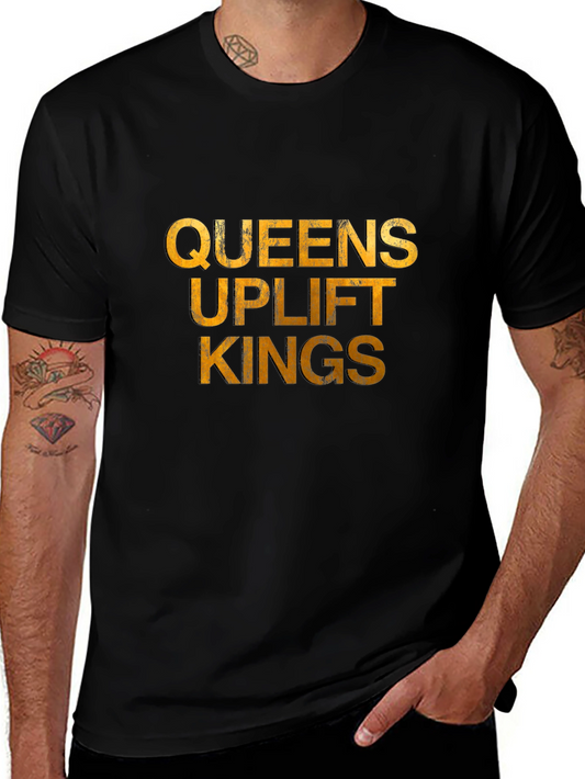 Queens Uplift Kings Graphic Tee - Black T-Shirt