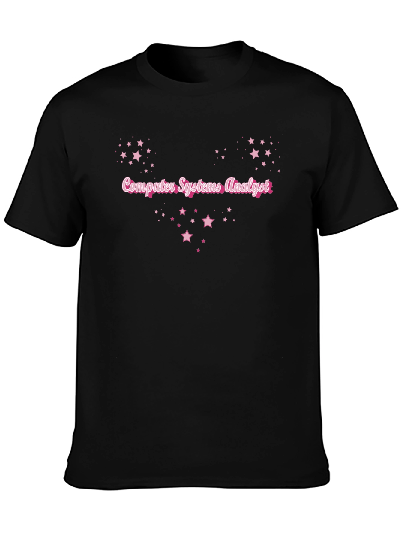 Computer Systems Analyst Starry Black T-Shirt