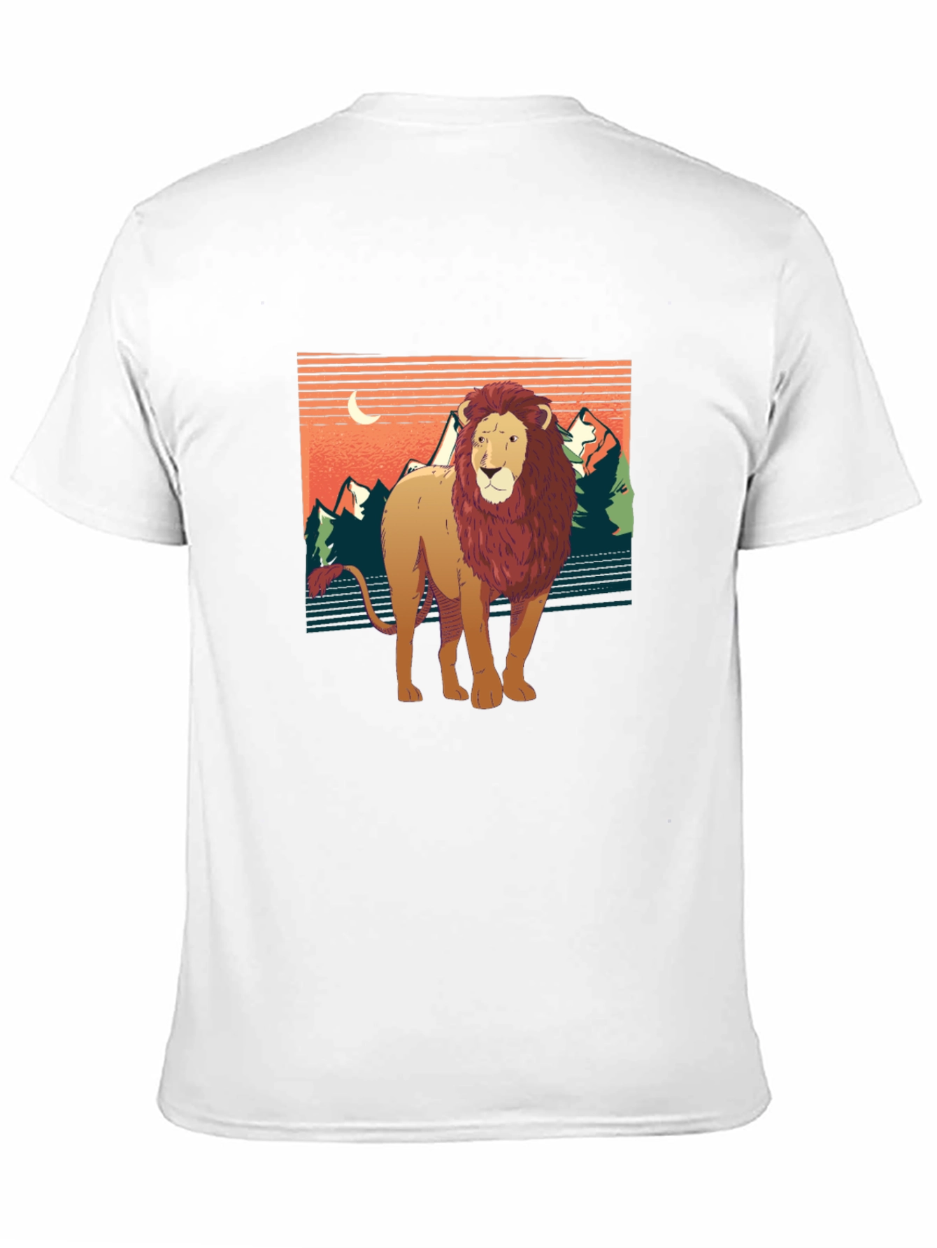 Lion Graphic Tee - Nature Inspired Design