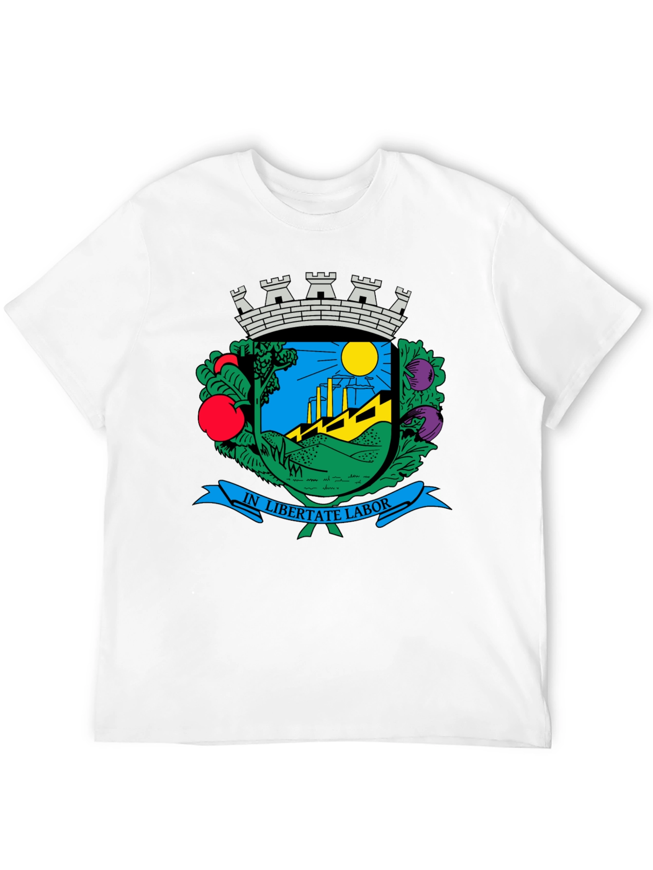Coat of Arms Black T-Shirt - Classic Design