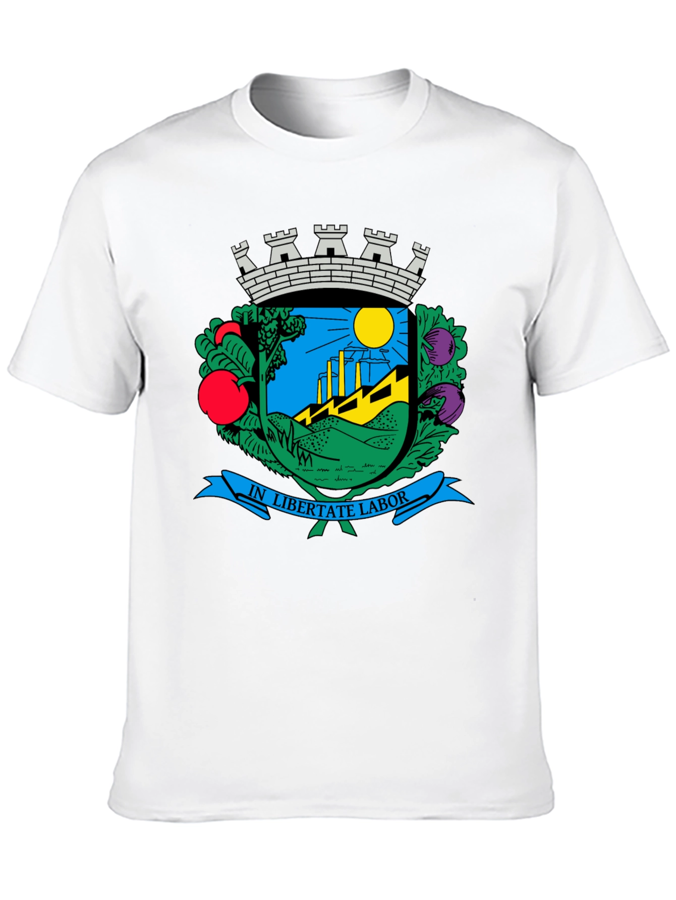 Coat of Arms Black T-Shirt - Classic Design