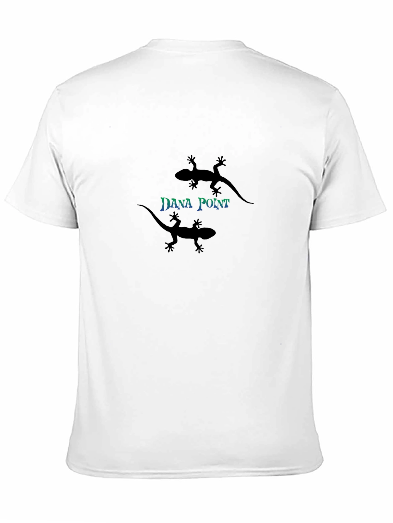 Dana Point Lizard Graphic Tee - Black Cotton Blend