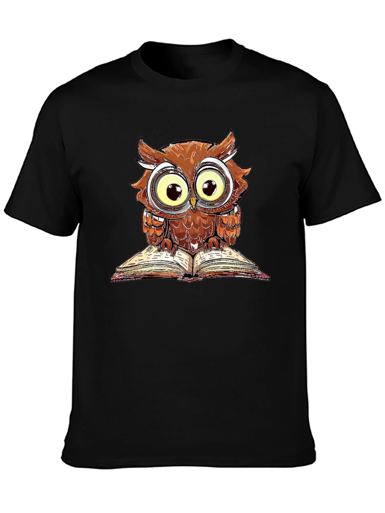 Owl Reading Book T-Shirt
