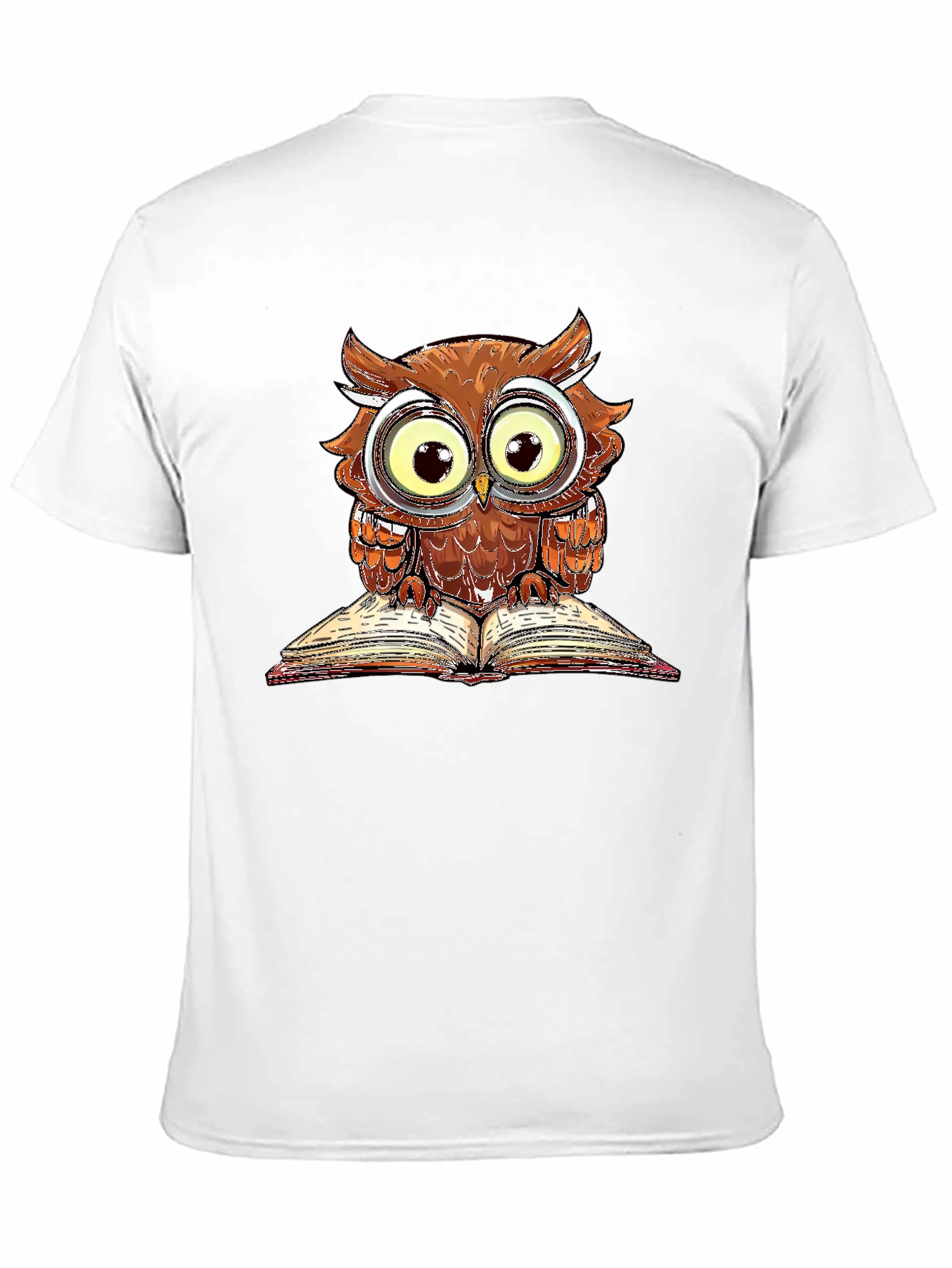 Owl Reading Book T-Shirt