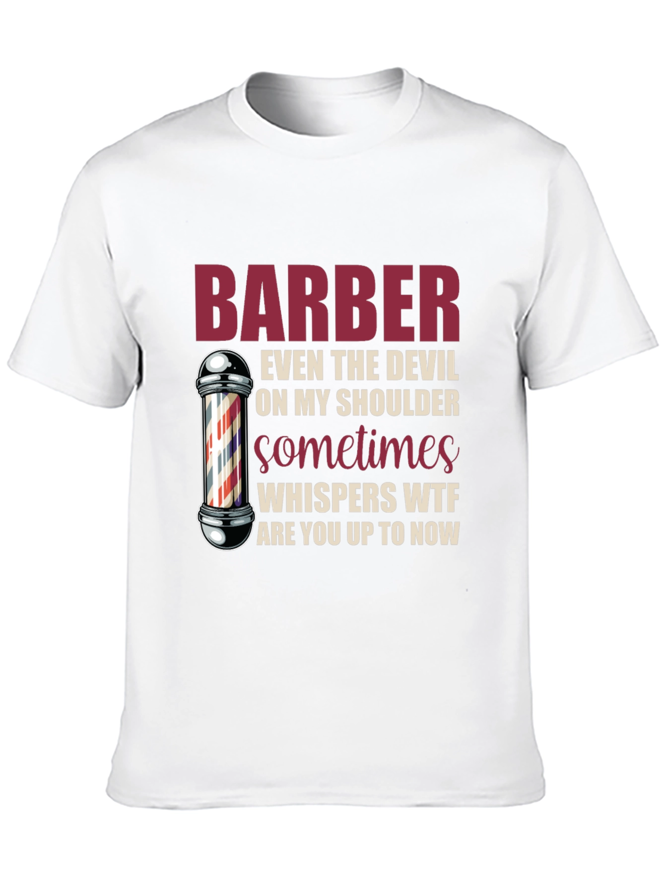 Barber Devil Shoulder Graphic T-Shirt