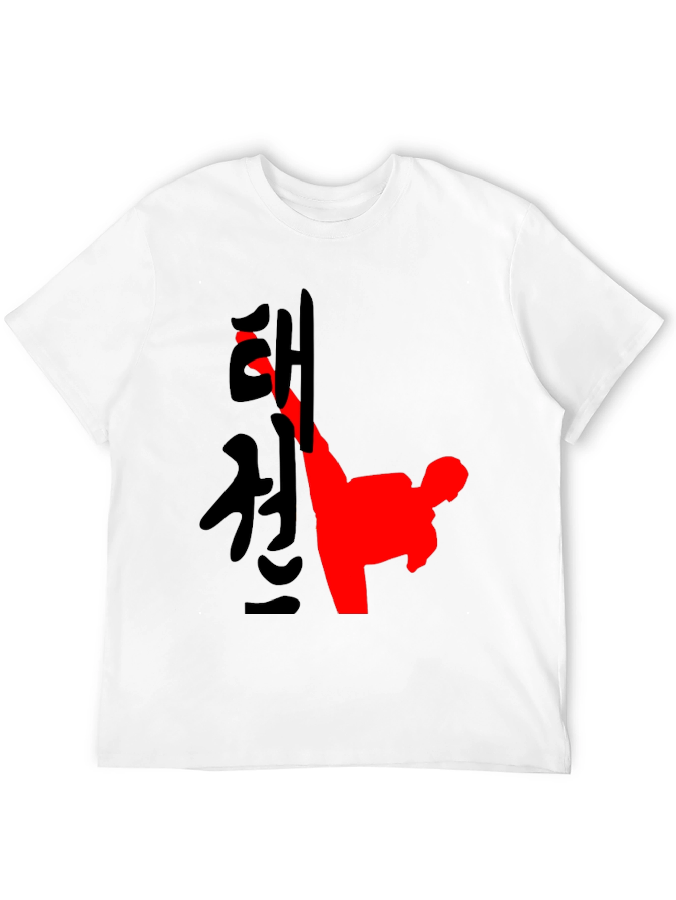 Martial Arts Kick Graphic Tee - Black
