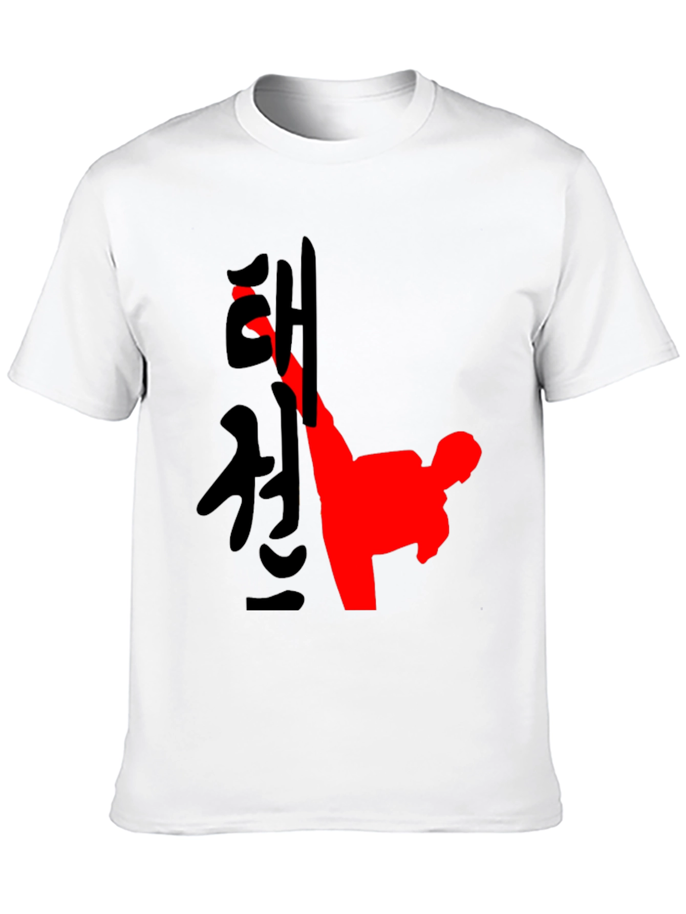 Martial Arts Kick Graphic Tee - Black